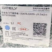  Geely Cityray Молдинг передней левой двери – 60731591200 