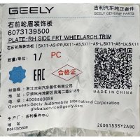  Geely Coolray Накладка переднего правого крыла – 6073139500 